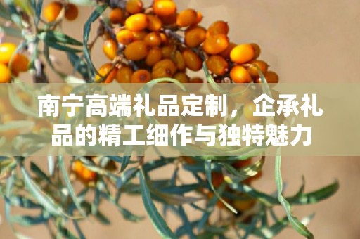 南宁高端礼品定制，企承礼品的精工细作与独特魅力